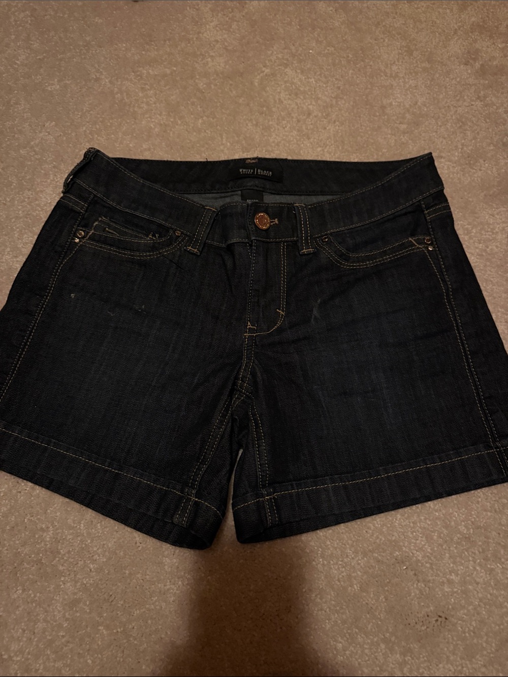 White House Black Market Dark Indigo Denim Shorts